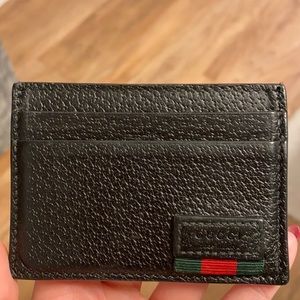 Gucci cardholder with money clip